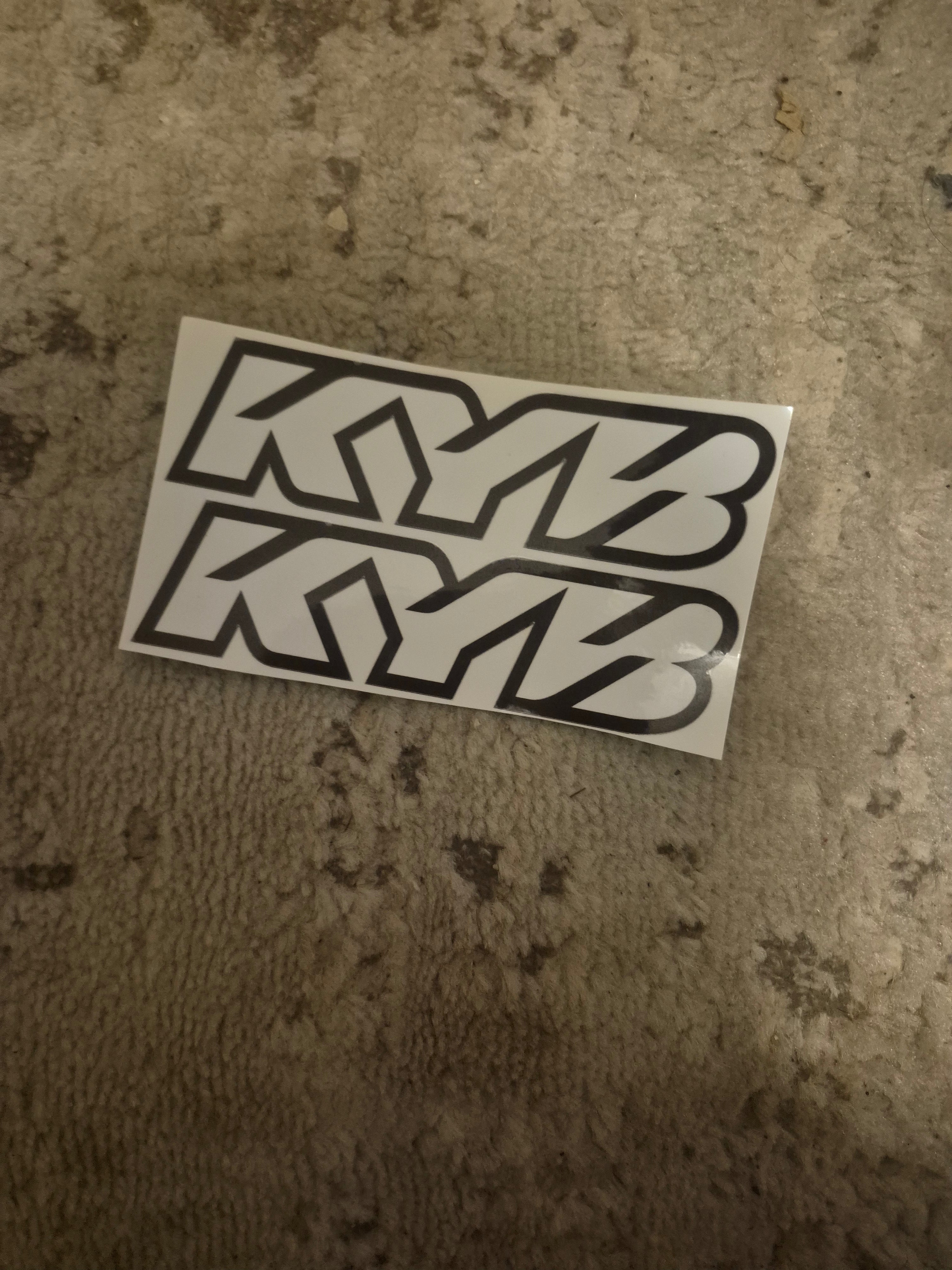 Kyb fork stickers