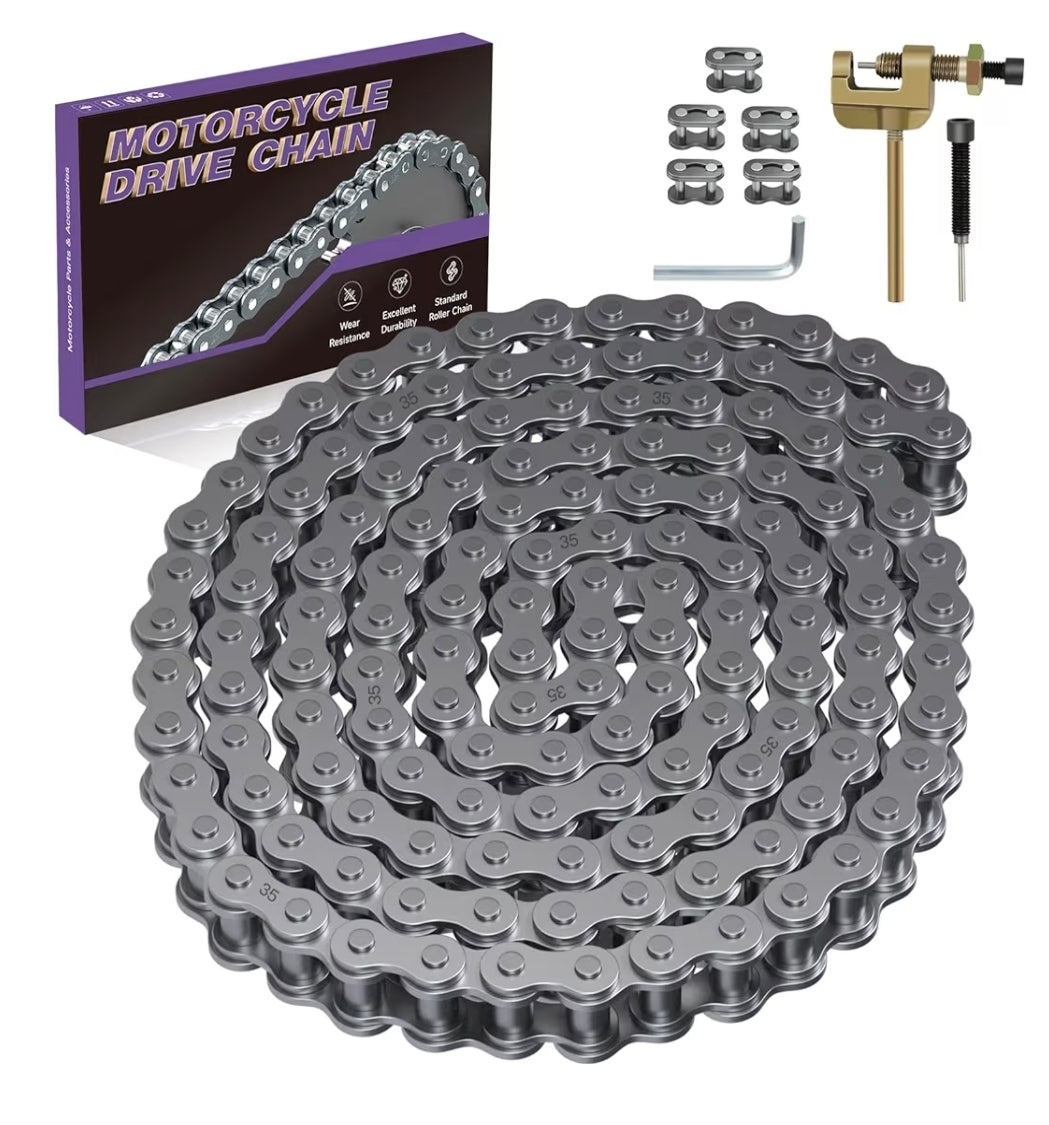 Gold/Sliver 35# chain 140 links